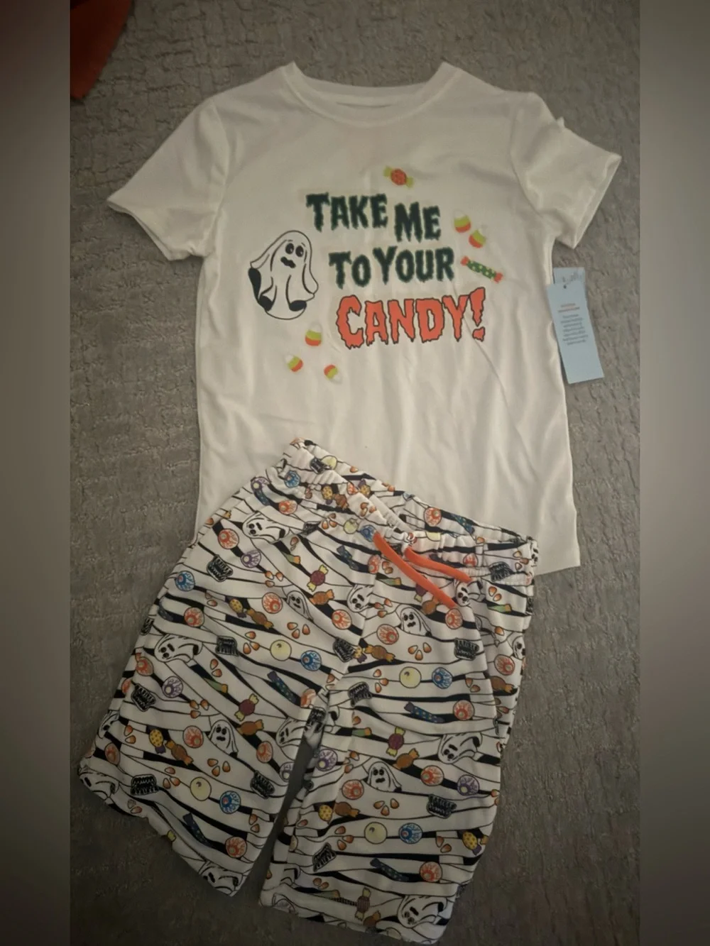 Halloween pajama set size 8